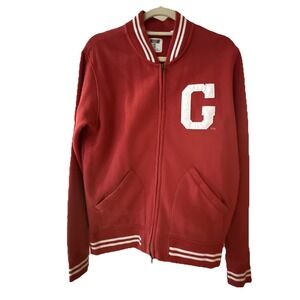 Women's Small Tailgate Red Varsity Zip Georgia Jacket G Front GEORGIA Back